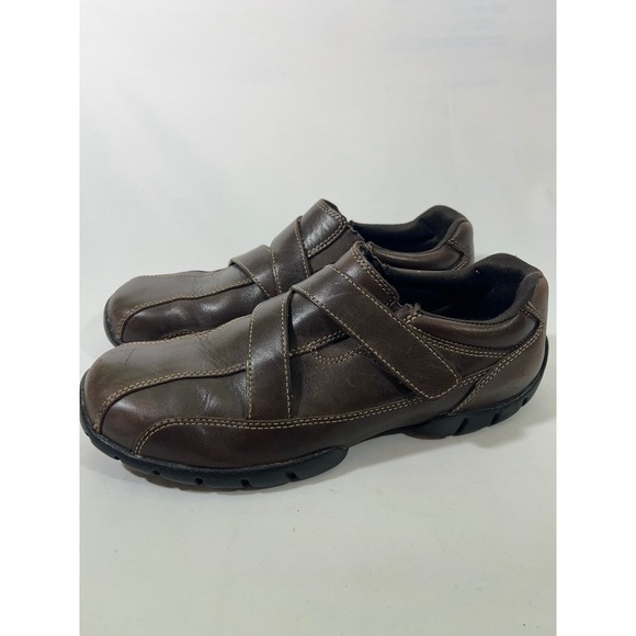 Rockport Other - Rockport XCS Mens Leather Hook and Loop Comfort Shoes Slip On Brown SZ 8.5‎